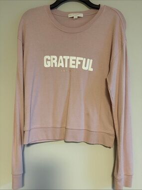 Grateful Graphic Crewneck Sweatshirt - Pink